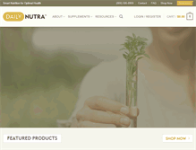 Tablet Screenshot of dailynutra.com